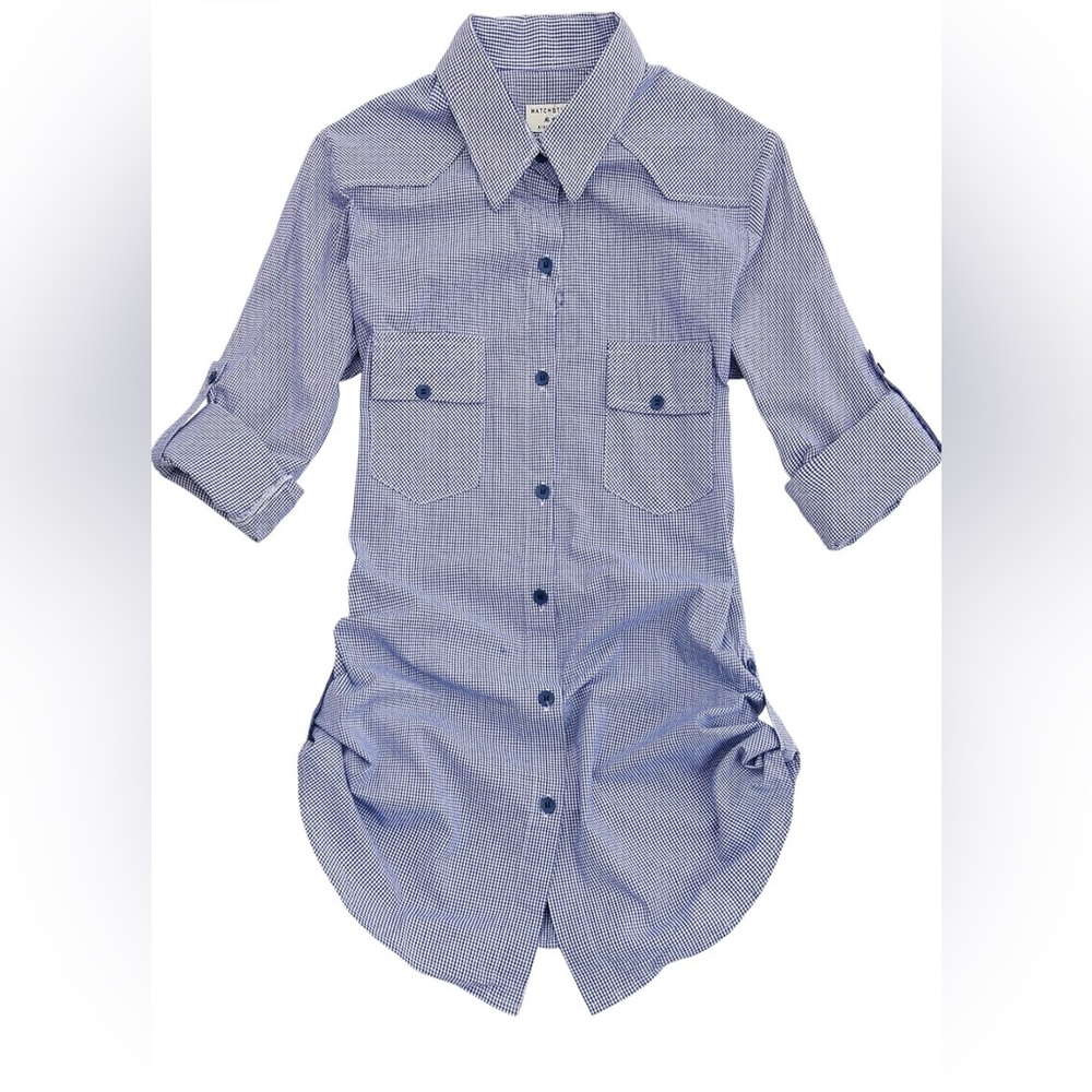 🍁 NWT Blue and White Plaid Flannel!